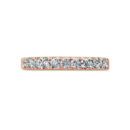 0.5 CT. TW Diamond Eleven Stone Anniversary Band in 14K Rose Gold