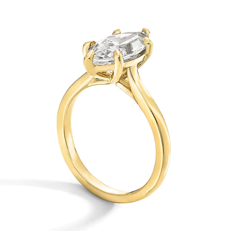 3.0 CT. Marquise-Cut Lab-Grown Diamond Solitaire Engagement Ring in 14K Gold (F/VS2)