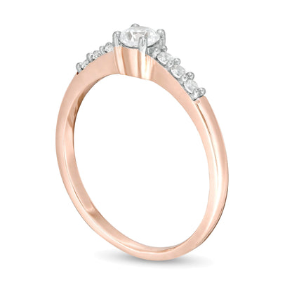 0.33 CT. TW Diamond Engagement Ring in 10K Rose Gold