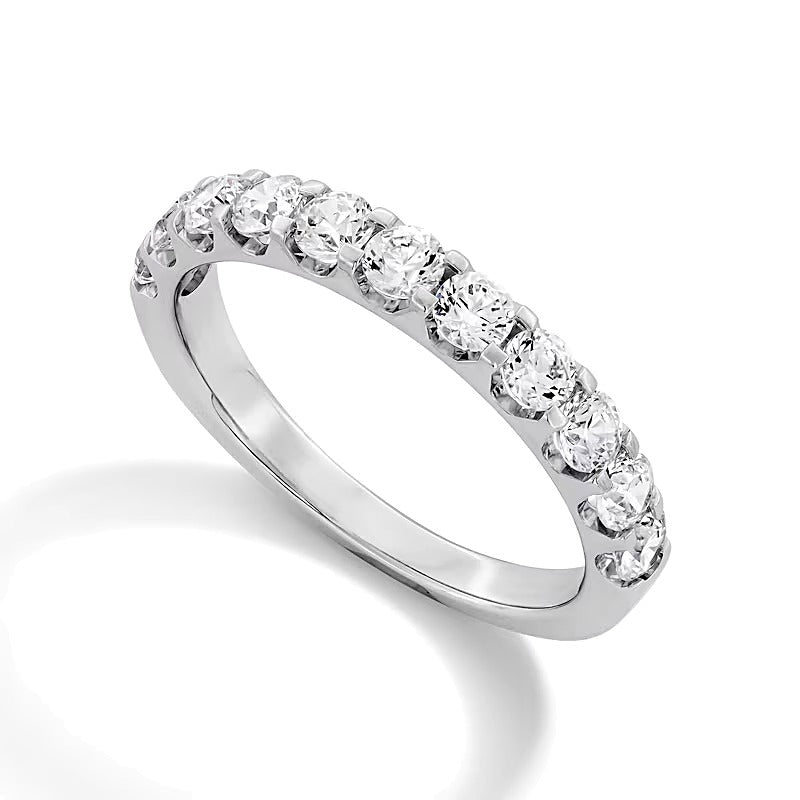 1.0 CT. TW Diamond Prong Band in 14K White Gold