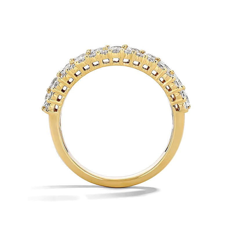 1.25 CT. TW Marquise-Cut Lab-Grown Diamond Multi-Row Anniversary Band in 14K Gold (F/VS2)