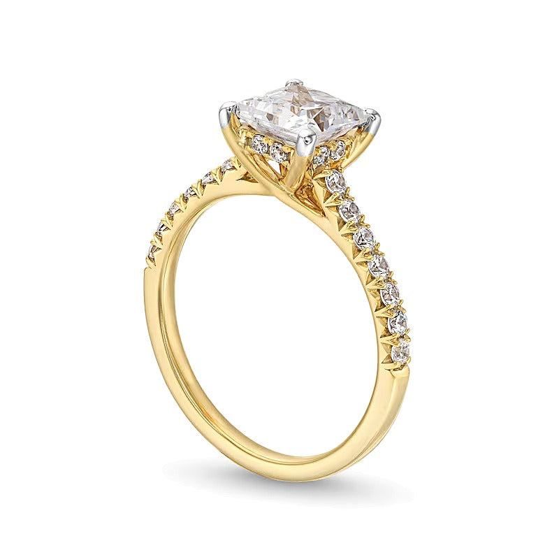 1.88 CT. Princess-Cut Lab-Grown Diamond Engagement Ring in 14K Gold (F/VS2)