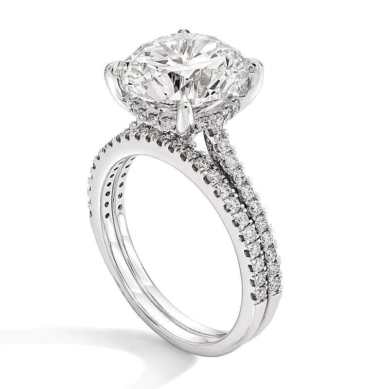 5.63 CT. TW Lab-Grown Diamond Bridal Set in 14K White Gold (F/VS2)