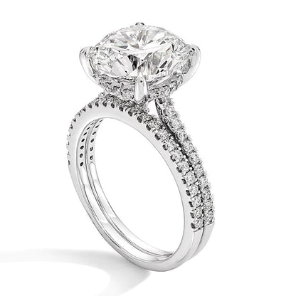 5.63 CT. TW Lab-Grown Diamond Bridal Set in 14K White Gold (F/VS2)