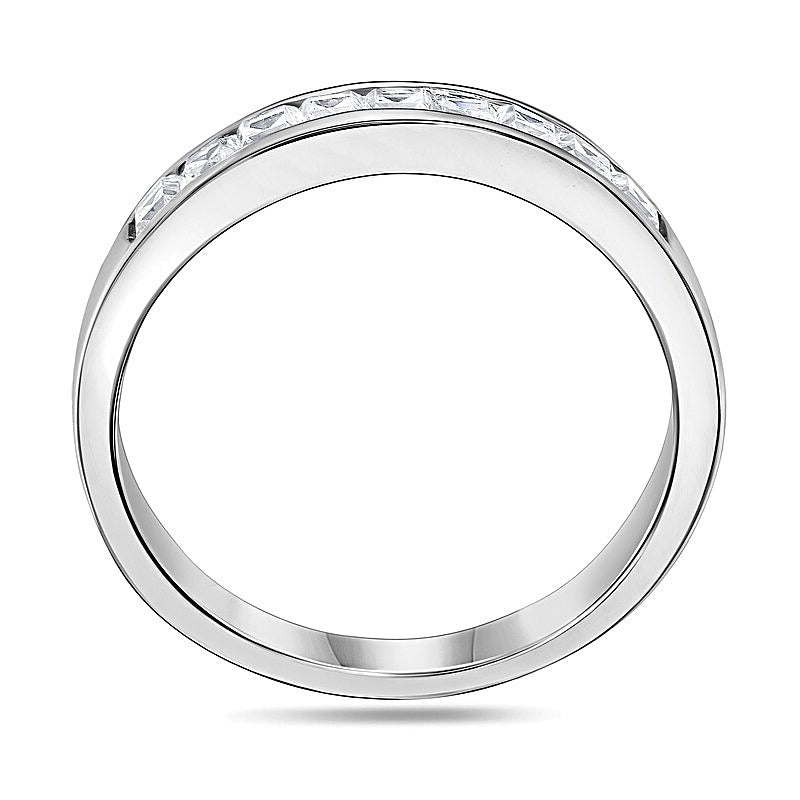 0.5 CT. TW Princess-Cut Diamond Nine Stone Wedding Band in Platinum (H/VS2)