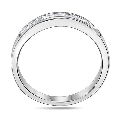 0.5 CT. TW Princess-Cut Diamond Nine Stone Wedding Band in Platinum (H/VS2)