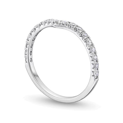 0.38 CT. TW Lab-Grown Diamond Contour Anniversary Band in 14K White Gold (F/VS2)