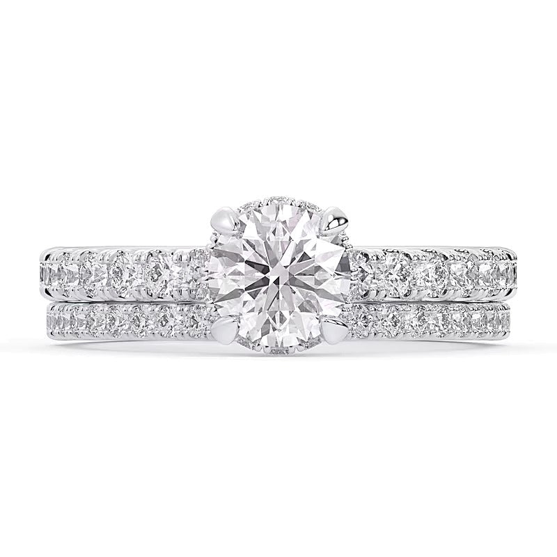 1.75 CT. TW Lab-Grown Diamond Bridal Set in 14K White Gold (F/SI2)
