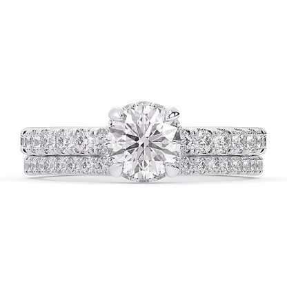 1.75 CT. TW Lab-Grown Diamond Bridal Set in 14K White Gold (F/SI2)