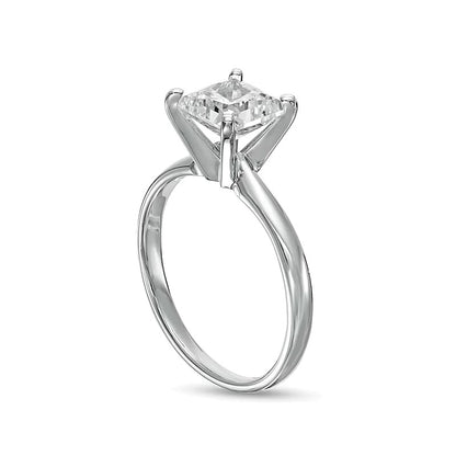 1.5 CT. Princess-Cut Lab-Grown Diamond Solitaire Engagement Ring in 14K White Gold (F/VS2)