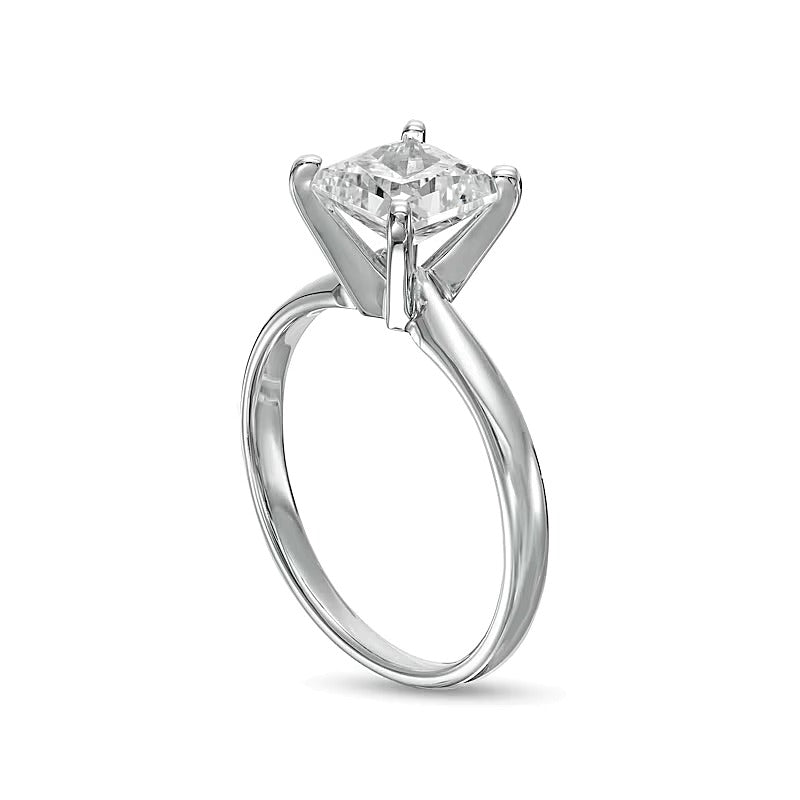 1.5 CT. Princess-Cut Lab-Grown Diamond Solitaire Engagement Ring in 14K White Gold (F/VS2)