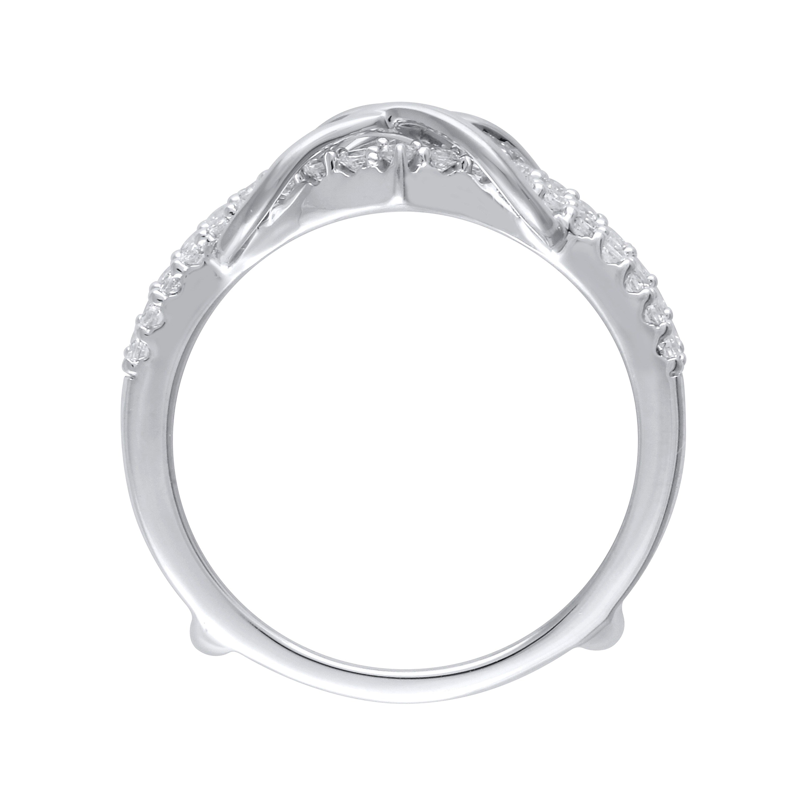 0.38 CT. TW Diamond Double Infinity Enhancer in 10K White Gold