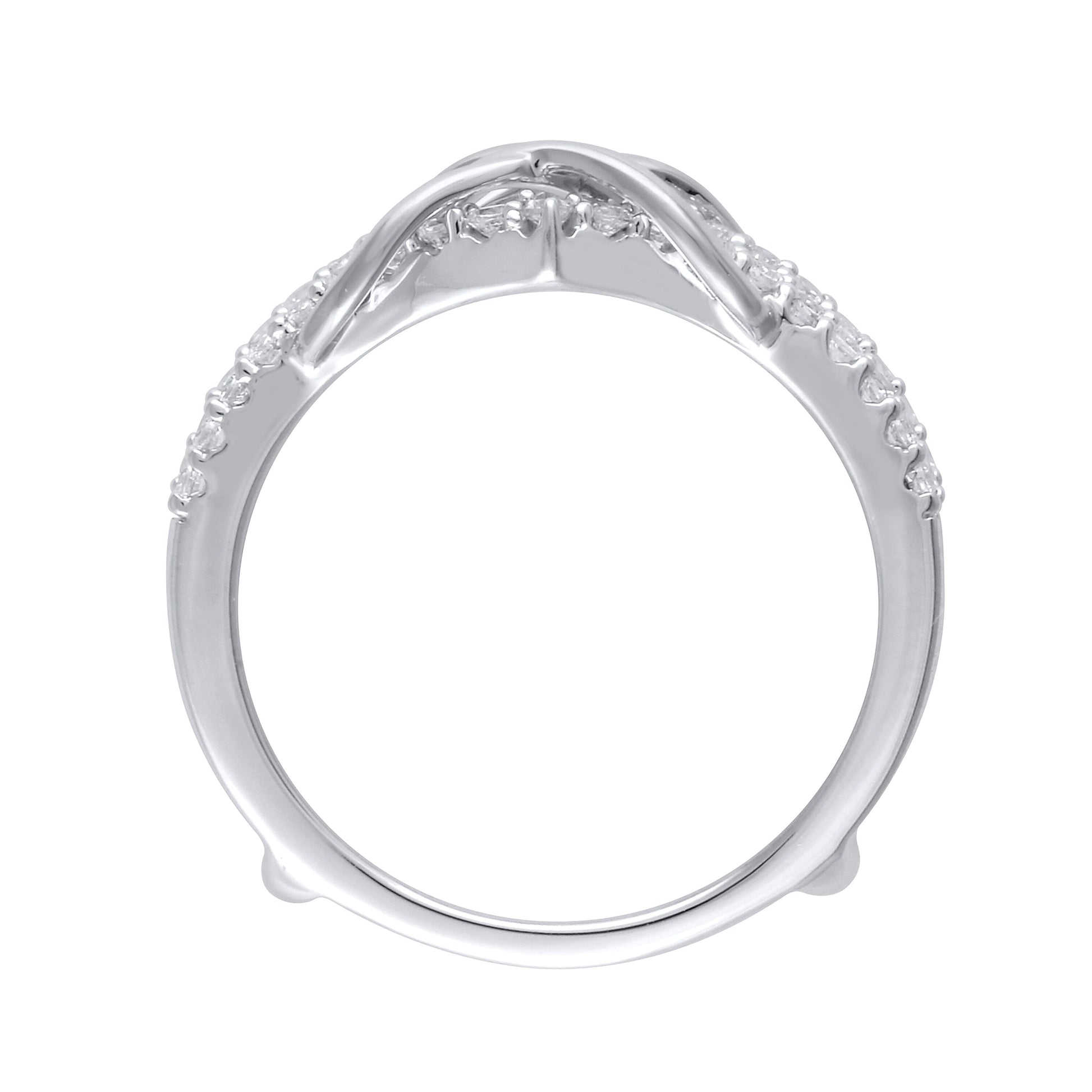 0.38 CT. TW Diamond Double Infinity Enhancer in 10K White Gold