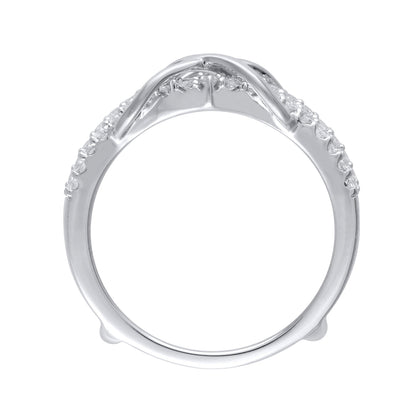 0.38 CT. TW Diamond Double Infinity Enhancer in 10K White Gold