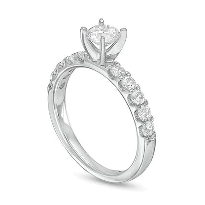 1.0 CT. TW Diamond Engagement Ring in 10K White Gold
