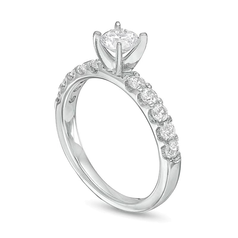 1.0 CT. TW Diamond Engagement Ring in 10K White Gold