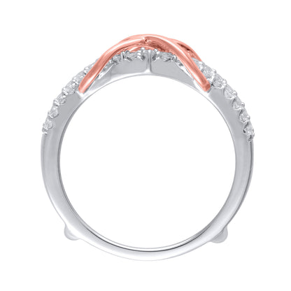 0.38 CT. TW Diamond Double Infinity Enhancer in 10K Two-Tone Gold