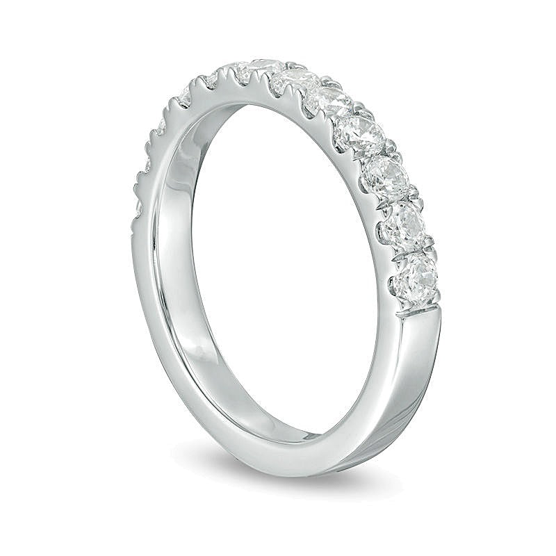 0.88 CT. TW Diamond Wedding Band in 10K White Gold