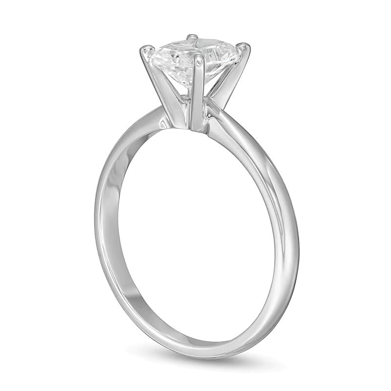 1.5 CT. Oval Lab-Grown Diamond Solitaire Engagement Ring in 14K White Gold (F/VS2)