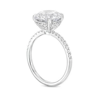 3.25 CT. TW Lab-Grown Diamond Engagement Ring in 14K White Gold (I/SI2)