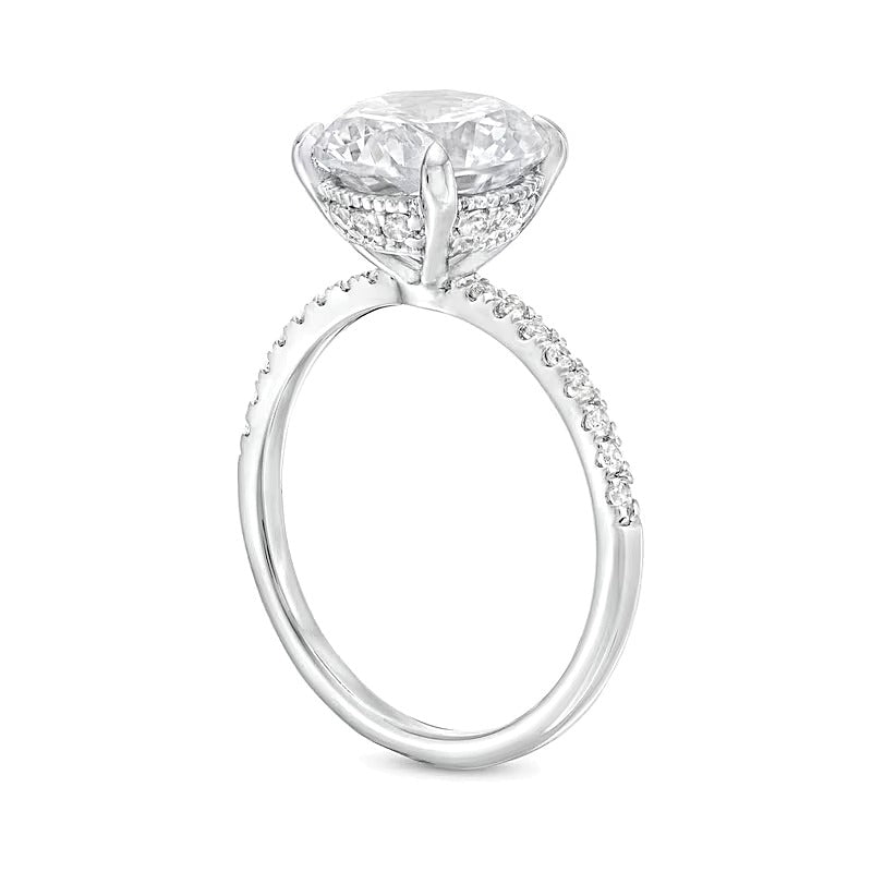 3.25 CT. TW Lab-Grown Diamond Engagement Ring in 14K White Gold (I/SI2)