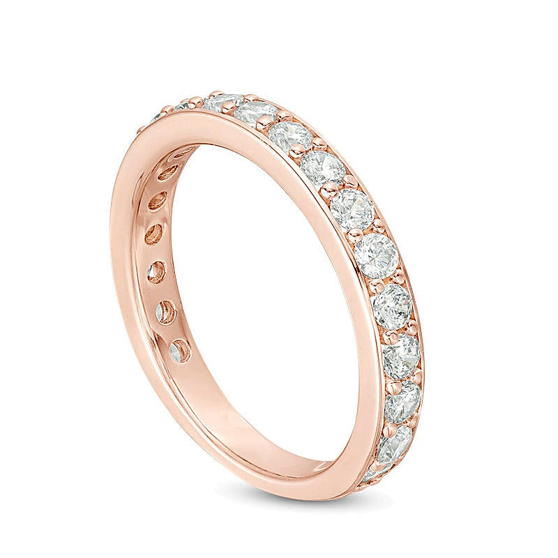1.0 CT. TW Diamond Wedding Band in 10K Rose Gold