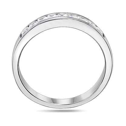 0.5 CT. TW Princess-Cut Diamond Nine Stone Wedding Band in Platinum (I/SI2)