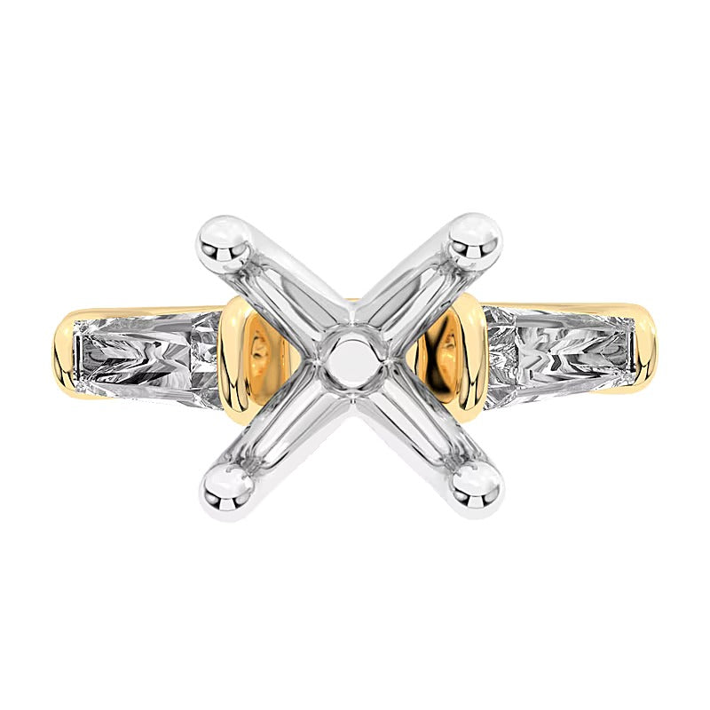 0.63 CT. TW Tapered Baguette Lab-Grown Diamond Semi Mount in 14K Gold (F/VS2)