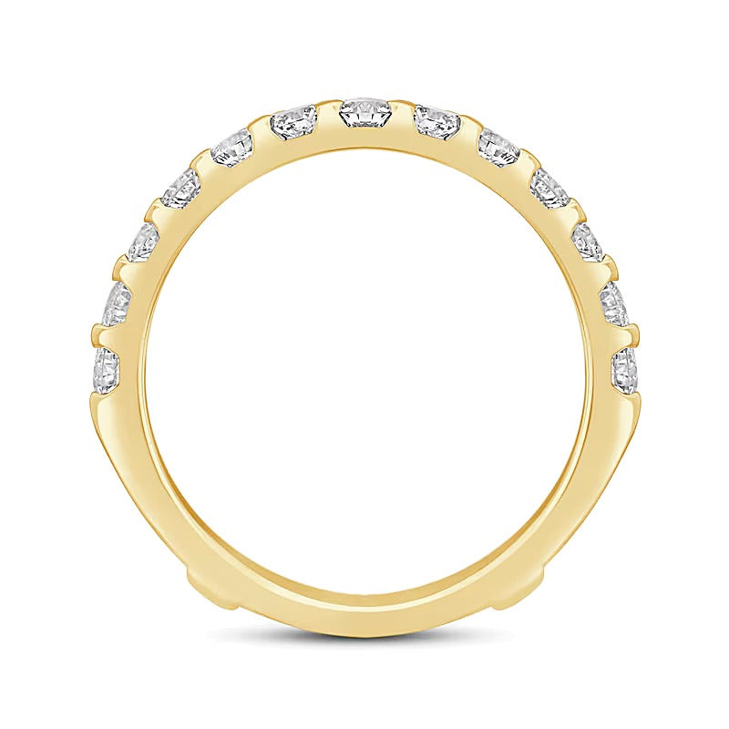1.5 CT. TW Lab-Grown Diamond Contour Solitaire Enhancer in 14K Gold (F/VS2)