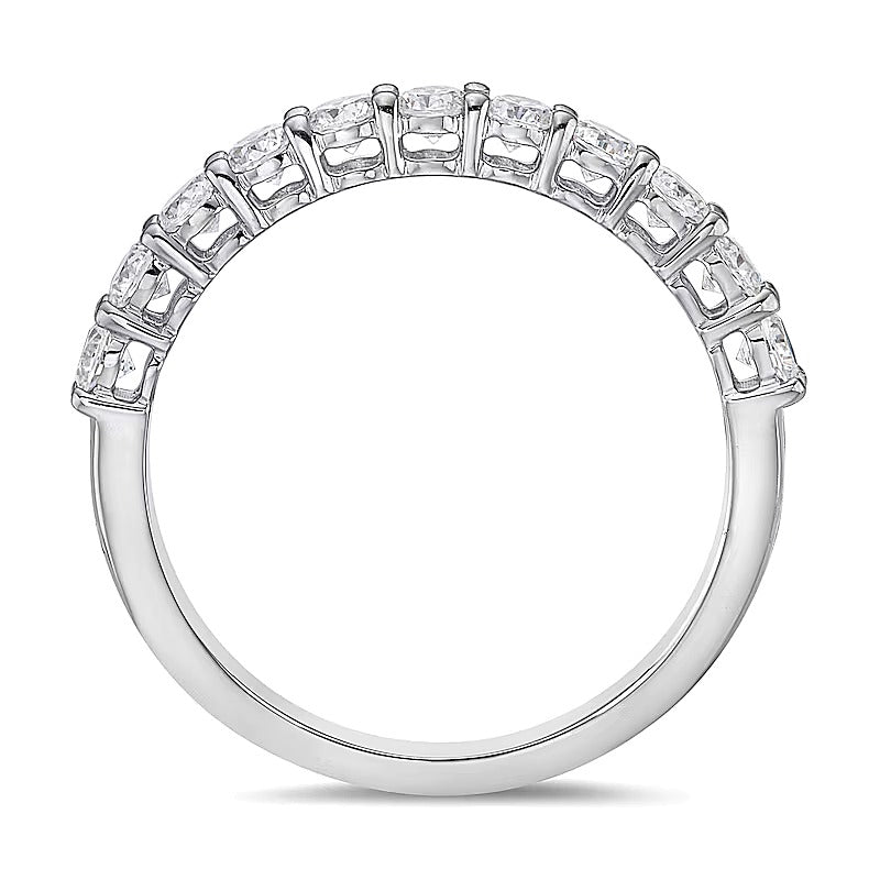 0.75 CT. TW Diamond Eleven Stone Band in 10K White Gold (I/I2)