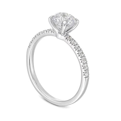 1.2 CT. TW Diamond Engagement Ring in 14K White Gold