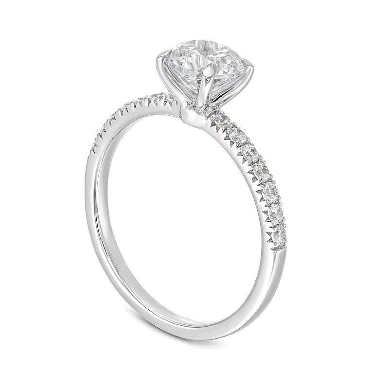 1.2 CT. TW Diamond Engagement Ring in 14K White Gold