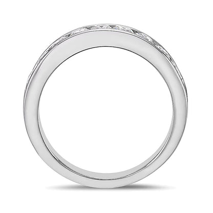 0.75 CT. TW Diamond Channel Nine Stone Band in 10K White Gold (I/I2)