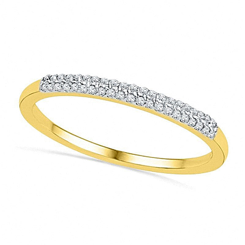 0.25 CT. TW Diamond Square Frame Bridal Set in 10K Gold