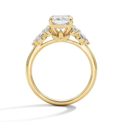 2.63 CT. TW Radiant-Cut Lab-Grown Diamond Engagement Ring in 14K Gold (F/VS2)