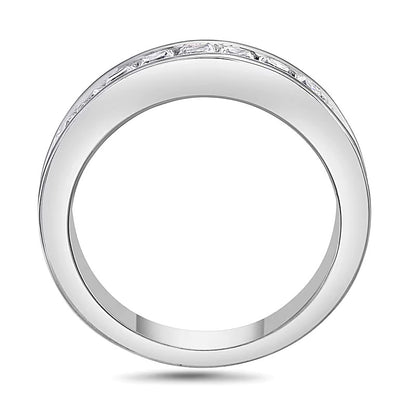 1.5 CT. TW Princess-Cut Diamond Wedding Band in 14K White Gold (H/VS2)