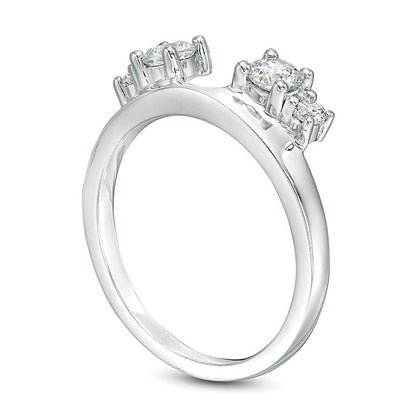 0.5 CT. TW Diamond Solitaire Enhancer in 14K White Gold