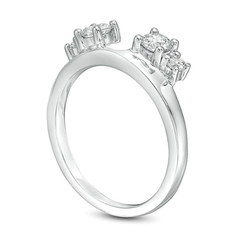 0.5 CT. TW Diamond Solitaire Enhancer in 14K White Gold