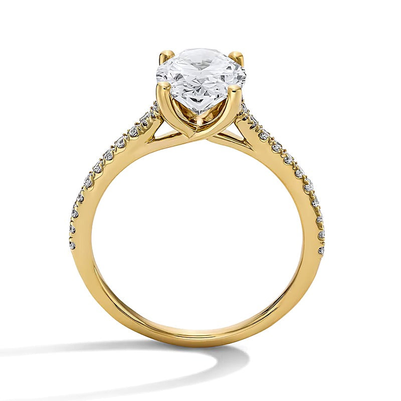 2.25 CT. TW Oval Lab-Grown Diamond Engagement Ring in 14K Gold (F/VS2)