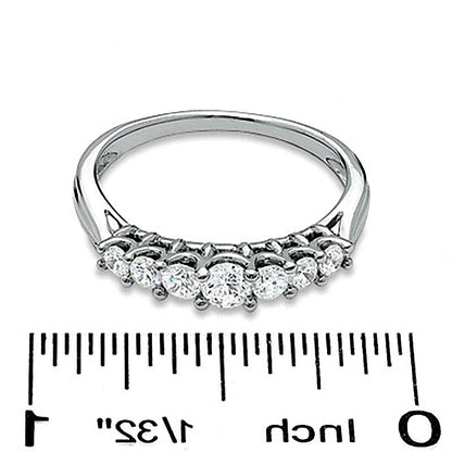 0.33 CT. TW Diamond Seven-Stone Band in 10K White Gold