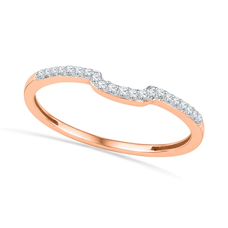 0.33 CT. TW Diamond Frame Bridal Set in 10K Rose Gold