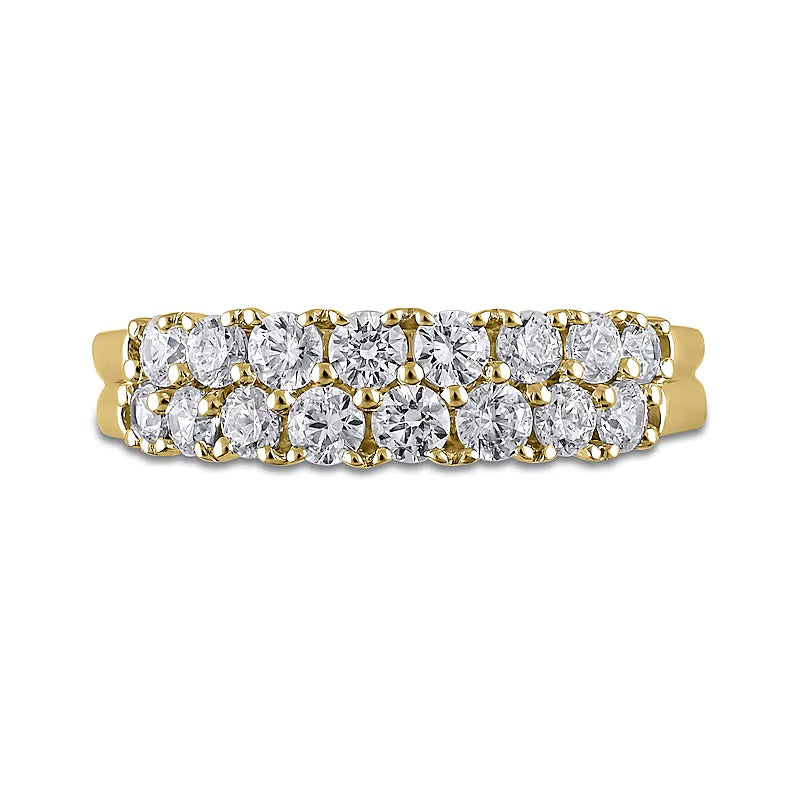 1.0 CT. TW Diamond Double Row Anniversary Band in 10K Gold