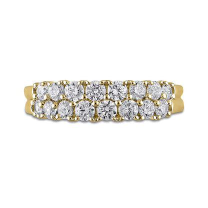1.0 CT. TW Diamond Double Row Anniversary Band in 10K Gold