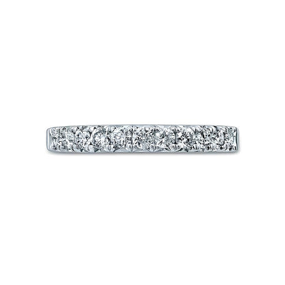 0.5 CT. TW Diamond Eleven Stone Anniversary Band in 14K White Gold