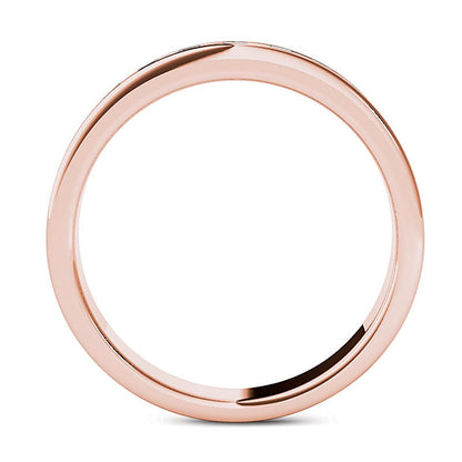 0.5 CT. TW Diamond Seven Stone Wedding Band in 14K Rose Gold