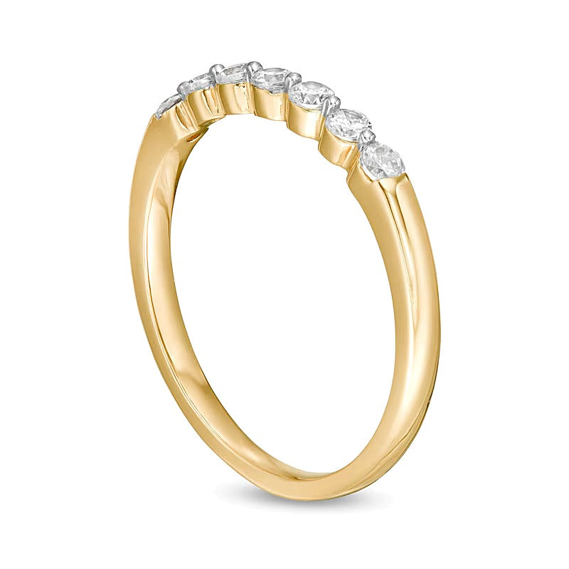 0.25 CT. TW Diamond Seven Stone Anniversary Band in 10K Gold