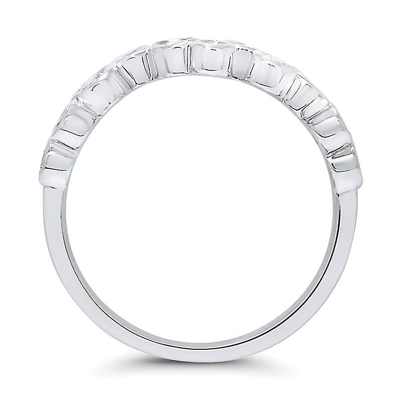 0.33 CT. TW Diamond Bubbles Ring in 10K White Gold