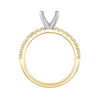 0.33 CT. TW Diamond Solitaire Semi Mount in 14K Gold