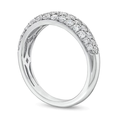 1.0 CT. TW Diamond Multi-Row Band in Platinum