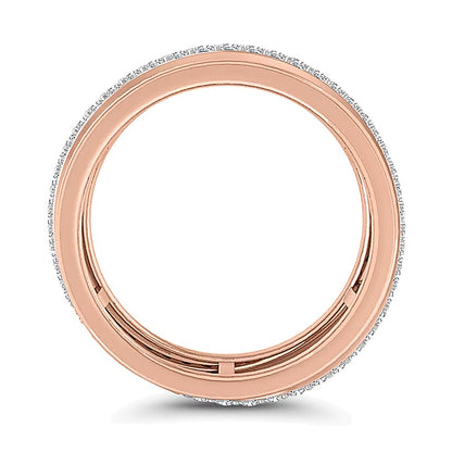 0.38 CT. TW Diamond Infinity Profile Open Shank Band in 10K Rose Gold